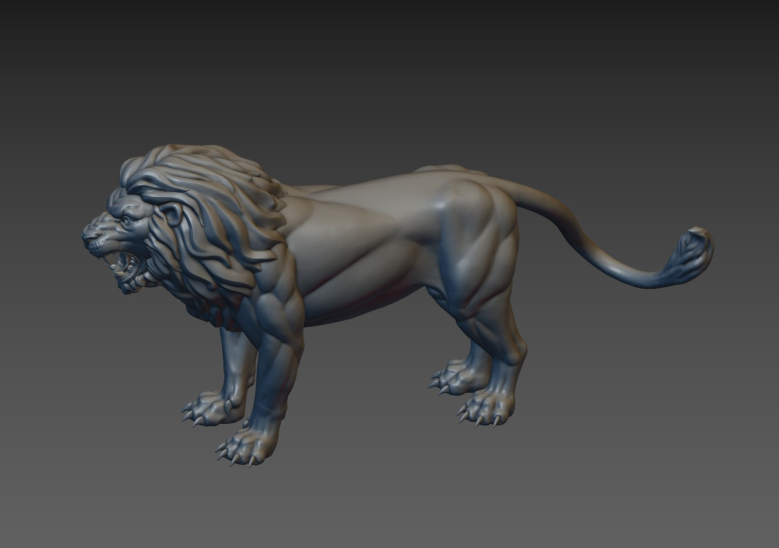 Lion Sculpture 3D print READY для 3D принтера