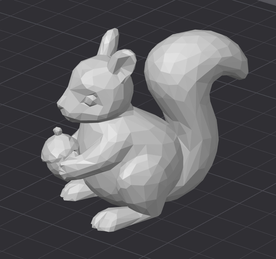 Крутая Low-Poly Белка 🌍🐿️ для 3D принтера
