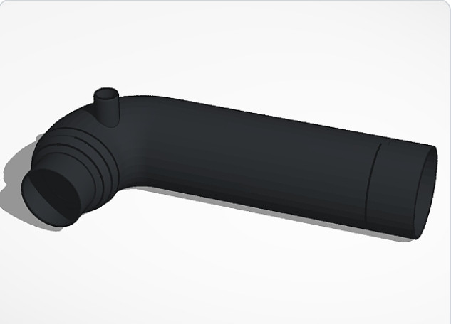 3D-модель холодного впуска для Renault Clio IV для 3D принтера