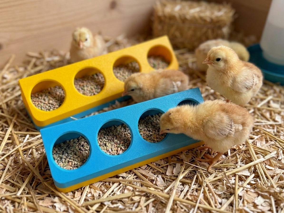 Кормушка для цыплят — идеальна для молодняка! ✨ для 3D принтера