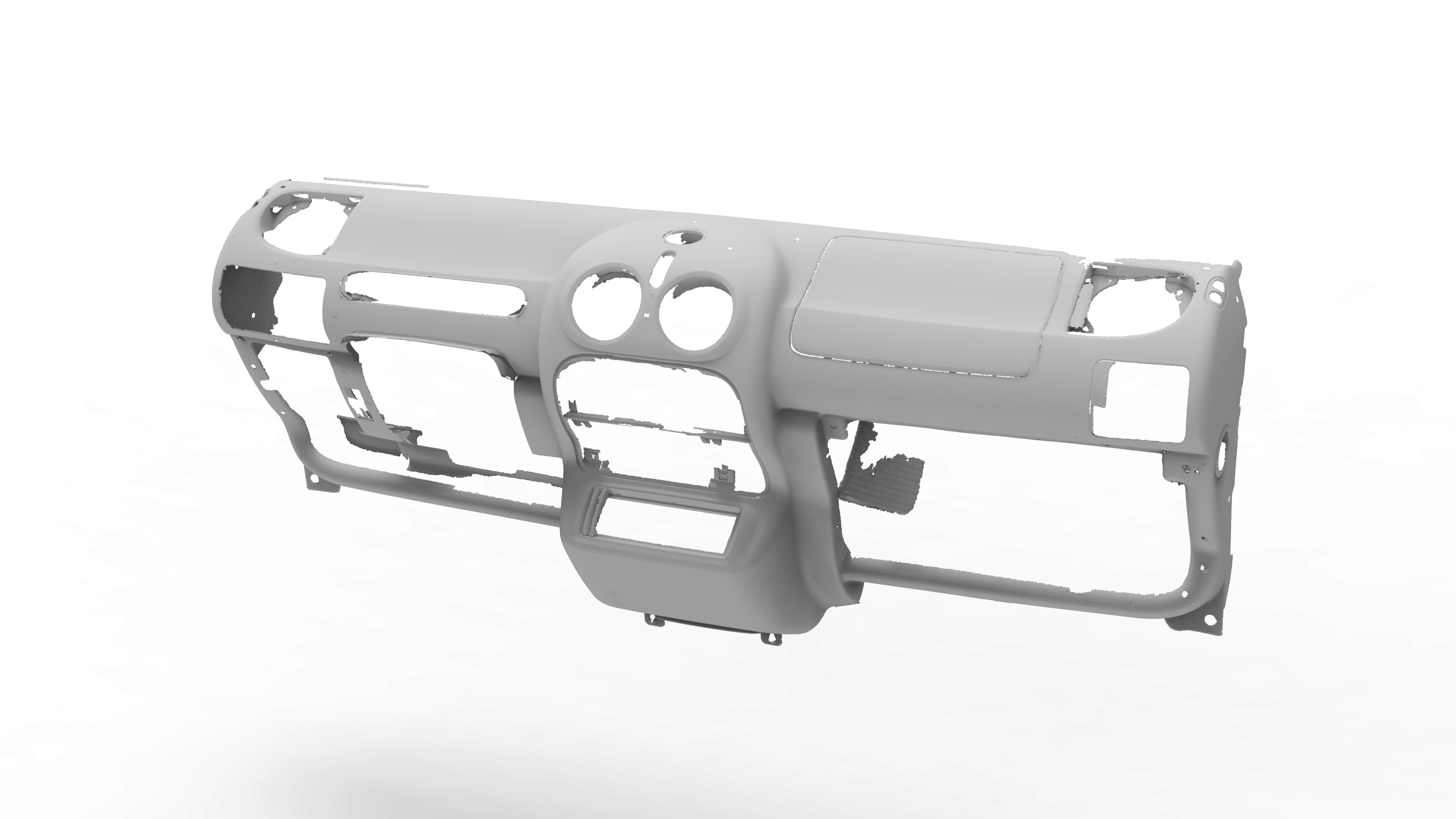 3D Модель Renault Twingo 2001 — Рельефная Панель Приборов для 3D принтера