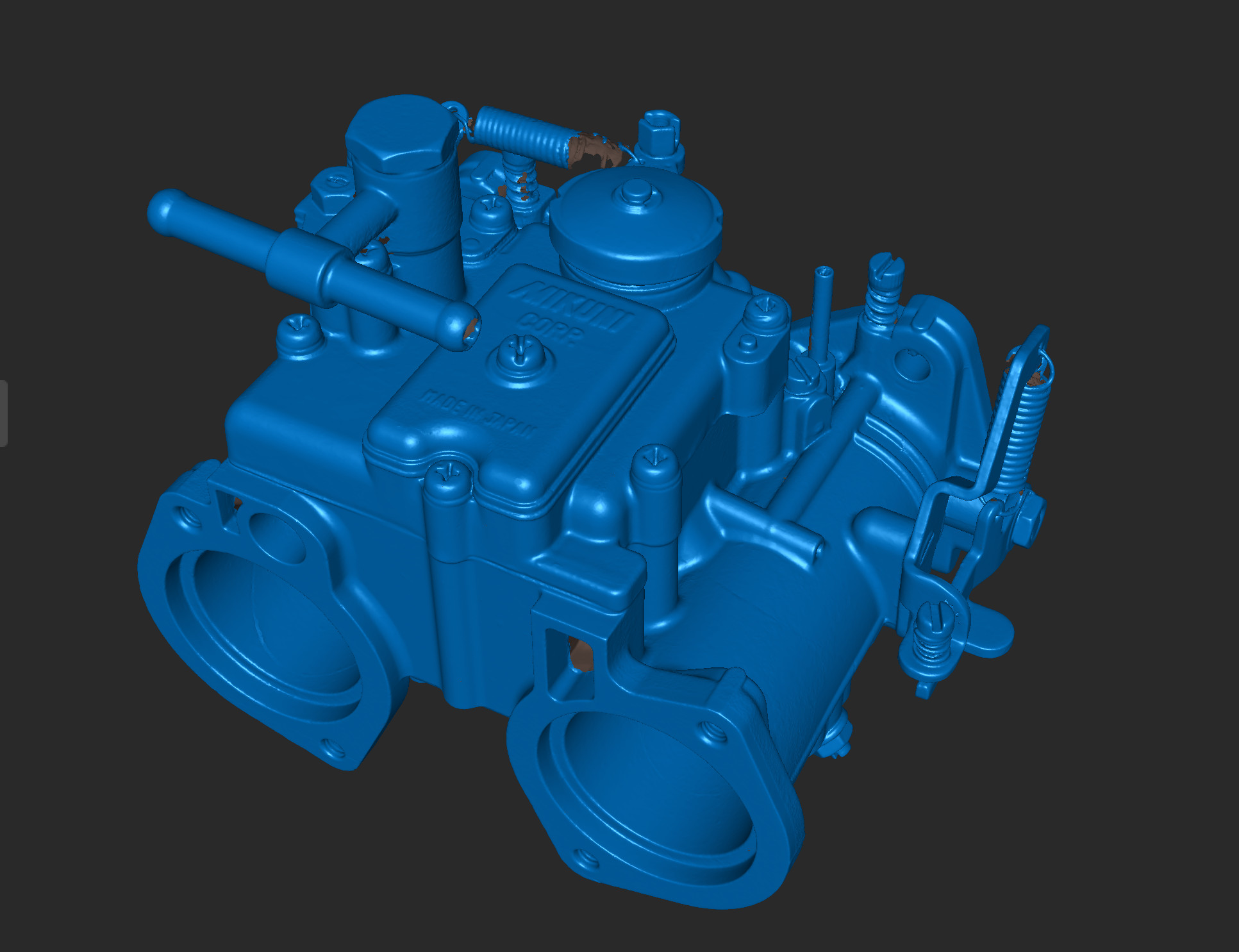Точная 3D-модель карбюратора Mikuni PHH 40 для 3D принтера