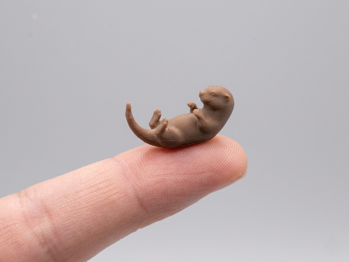 Забавная 3D-модель Mini Otter Buddy — твой новый милый друг для 3D принтера