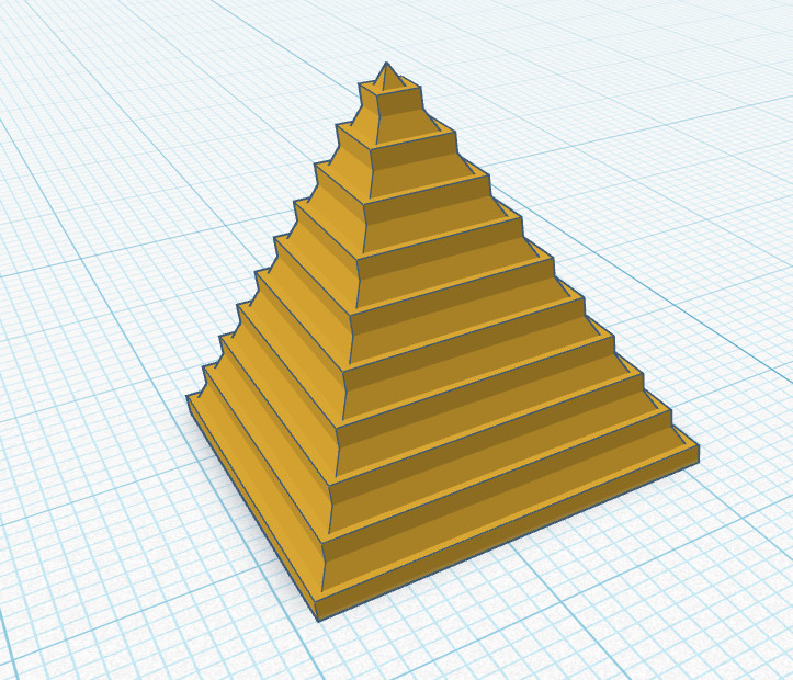 Красивая объемная пирамида — 3D-модель piramida для 3D принтера