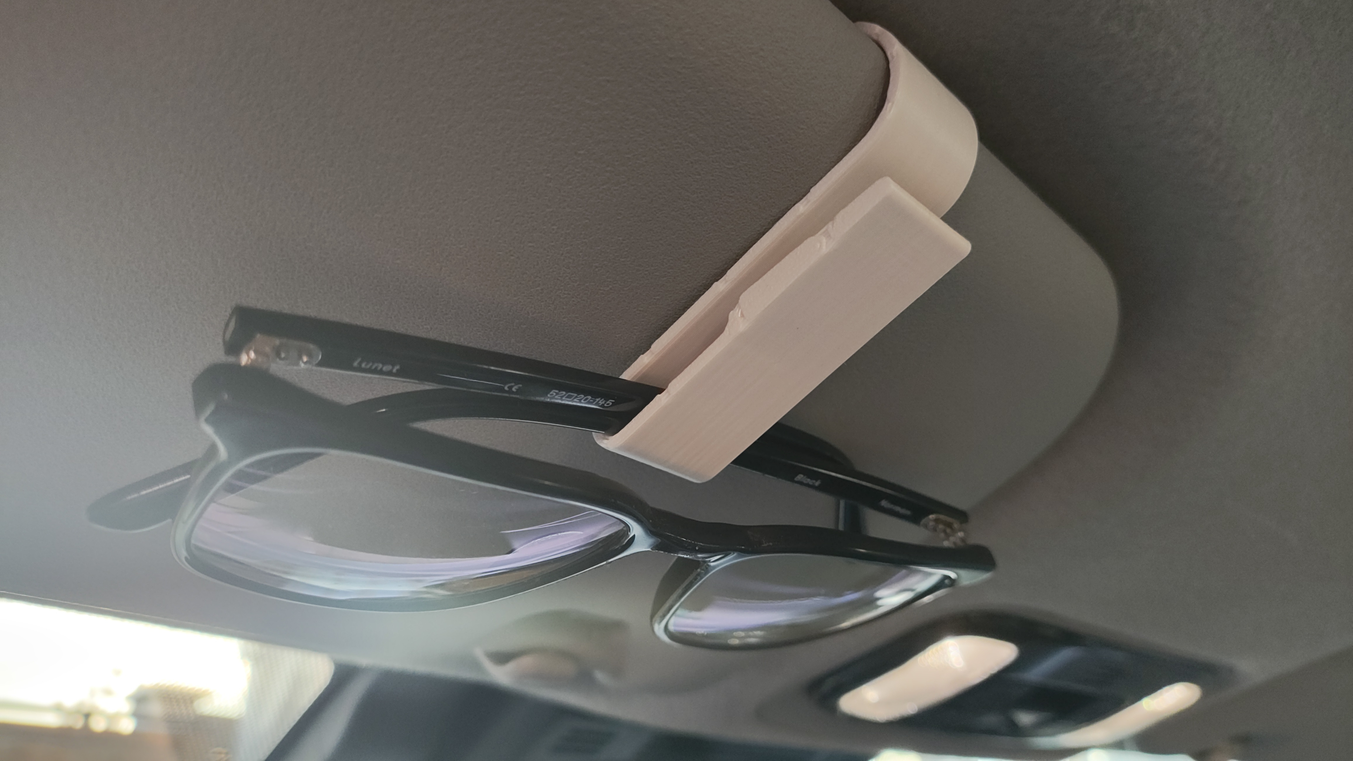 Креативный держатель очков на солнцезащитный козырек для печати ABS/ASA для 3D принтера