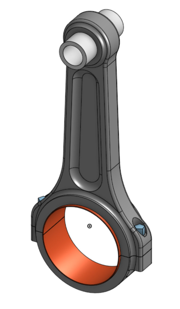 Профессиональная 3D-модель Industrial Connecting Rod для 3D принтера