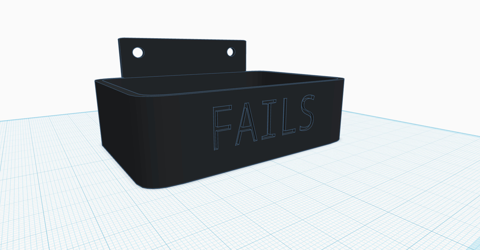 Забавная стенная вешалка-контейнер с надписью 'FAILS' 🧽🎯 для 3D принтера