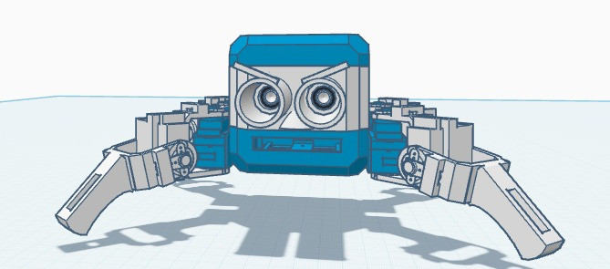 Яркий крабопаукообразный робот Otto от Craider для 3D принтера