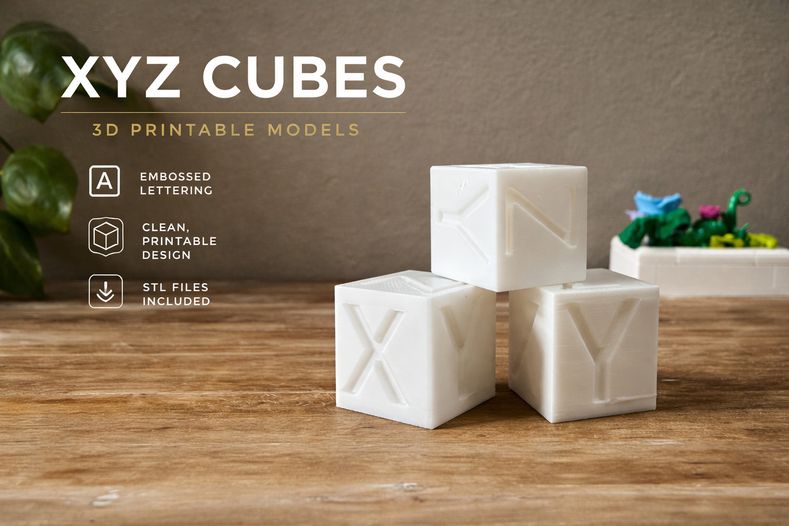 Точные XYZ калибровочные кубики для 3D-печати для 3D принтера