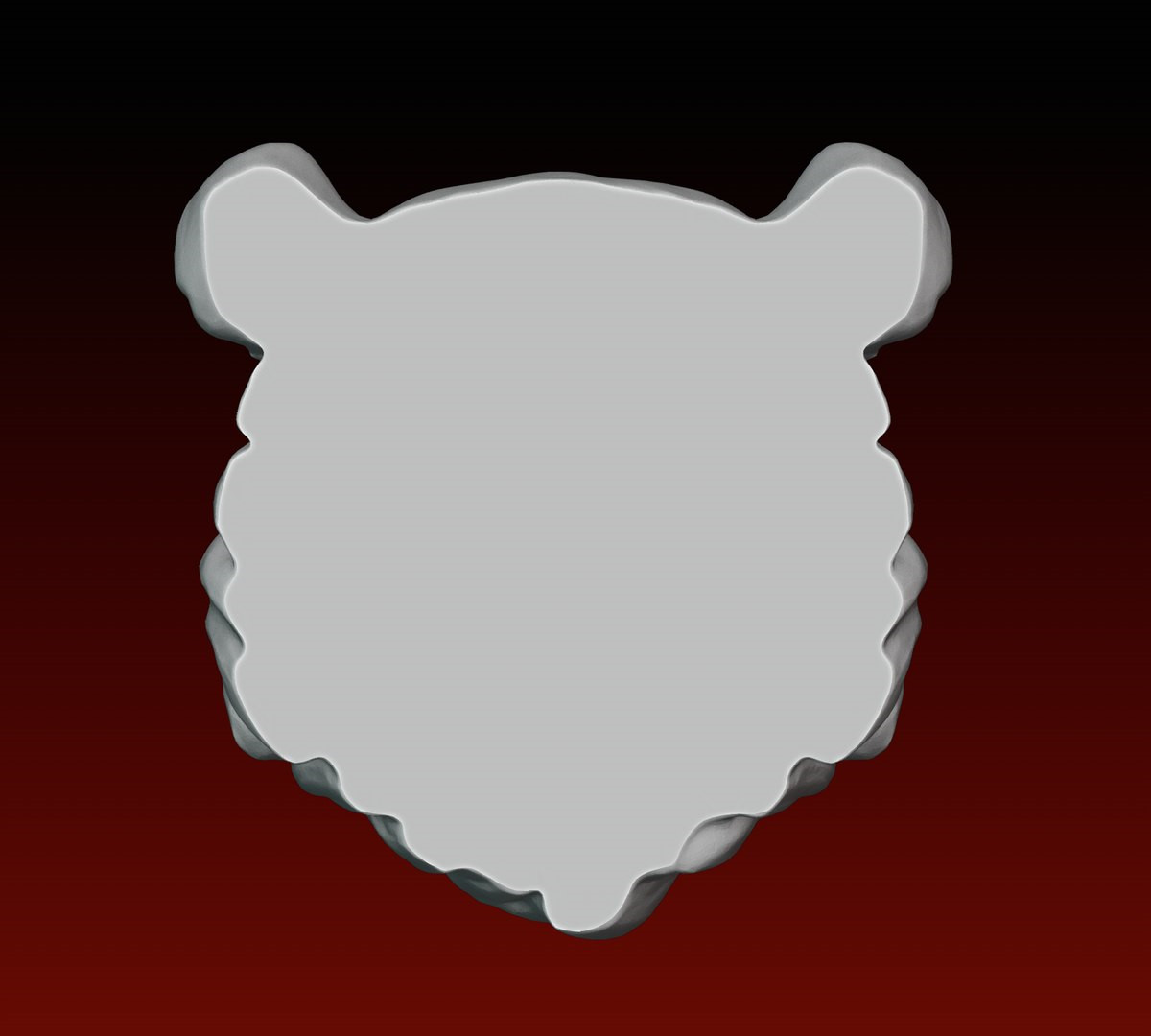 Панда голова — идеальная 3D-модель для печати для 3D принтера