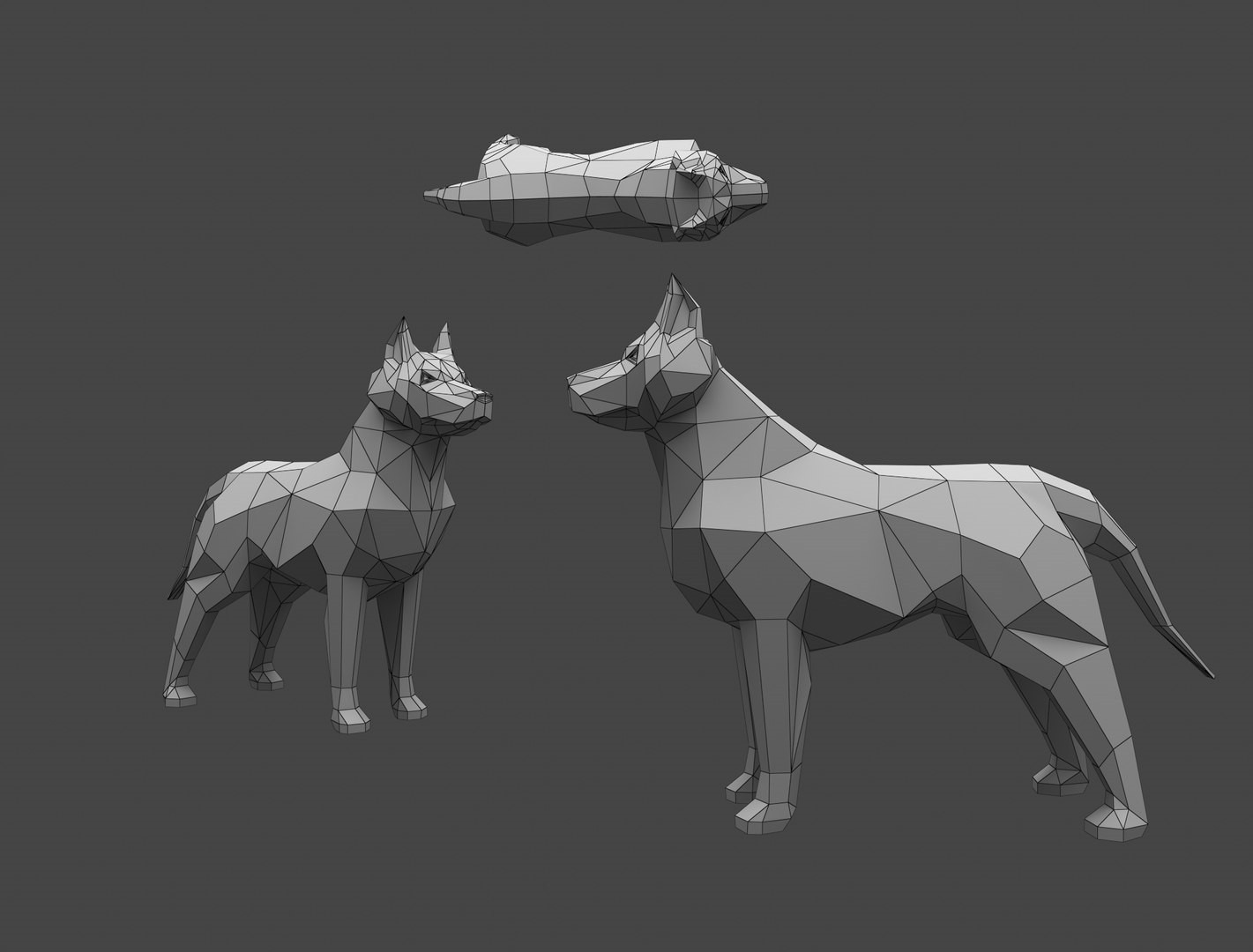 Золотая статуэтка собаки — эксклюзивная 3D-модель для 3D принтера