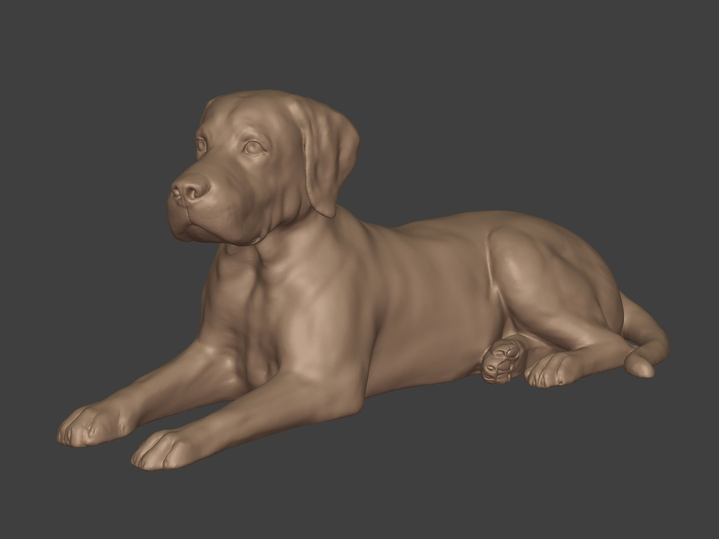 Собака Лабрадор Статуэтка для 3D Печати для 3D принтера