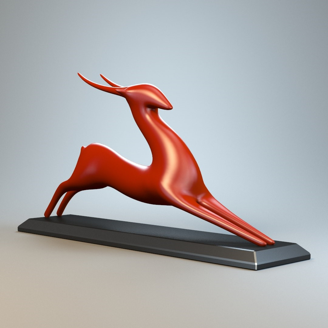 Resting Antelope Sculpture для 3D принтера