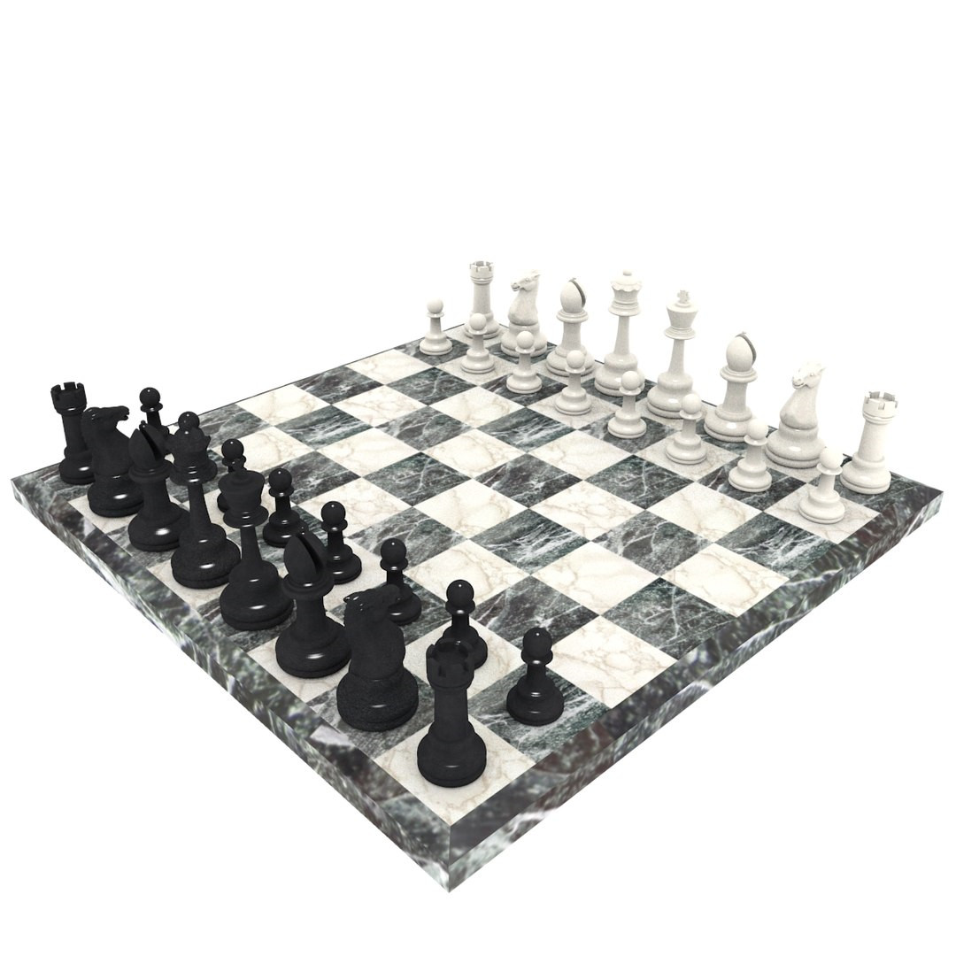 Full Marble Chess Set для 3D принтера