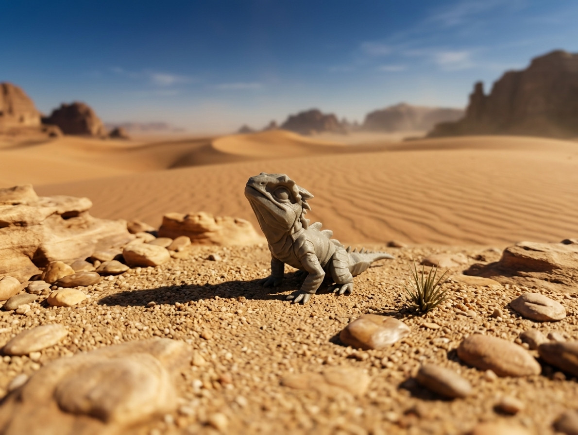 Lizard – Cute Chibi Dragon Hatchling для 3D принтера