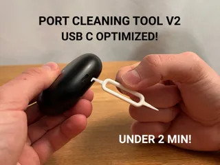 Инструмент для чистки порта зарядки USB-C ✨ для 3D принтера