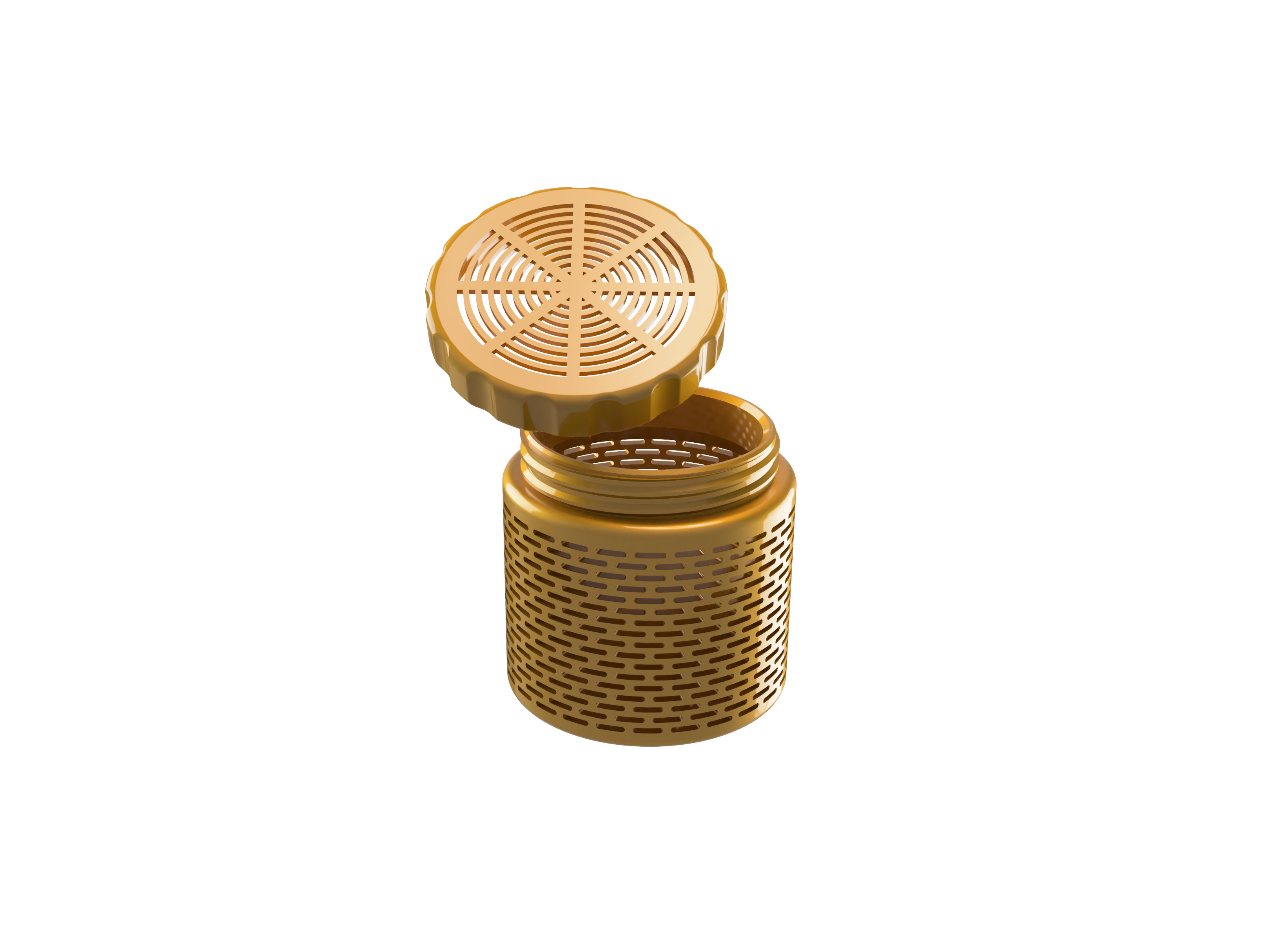 Улучшенная 3D-модель емкости для силикагеля и катушки филамента для 3D принтера