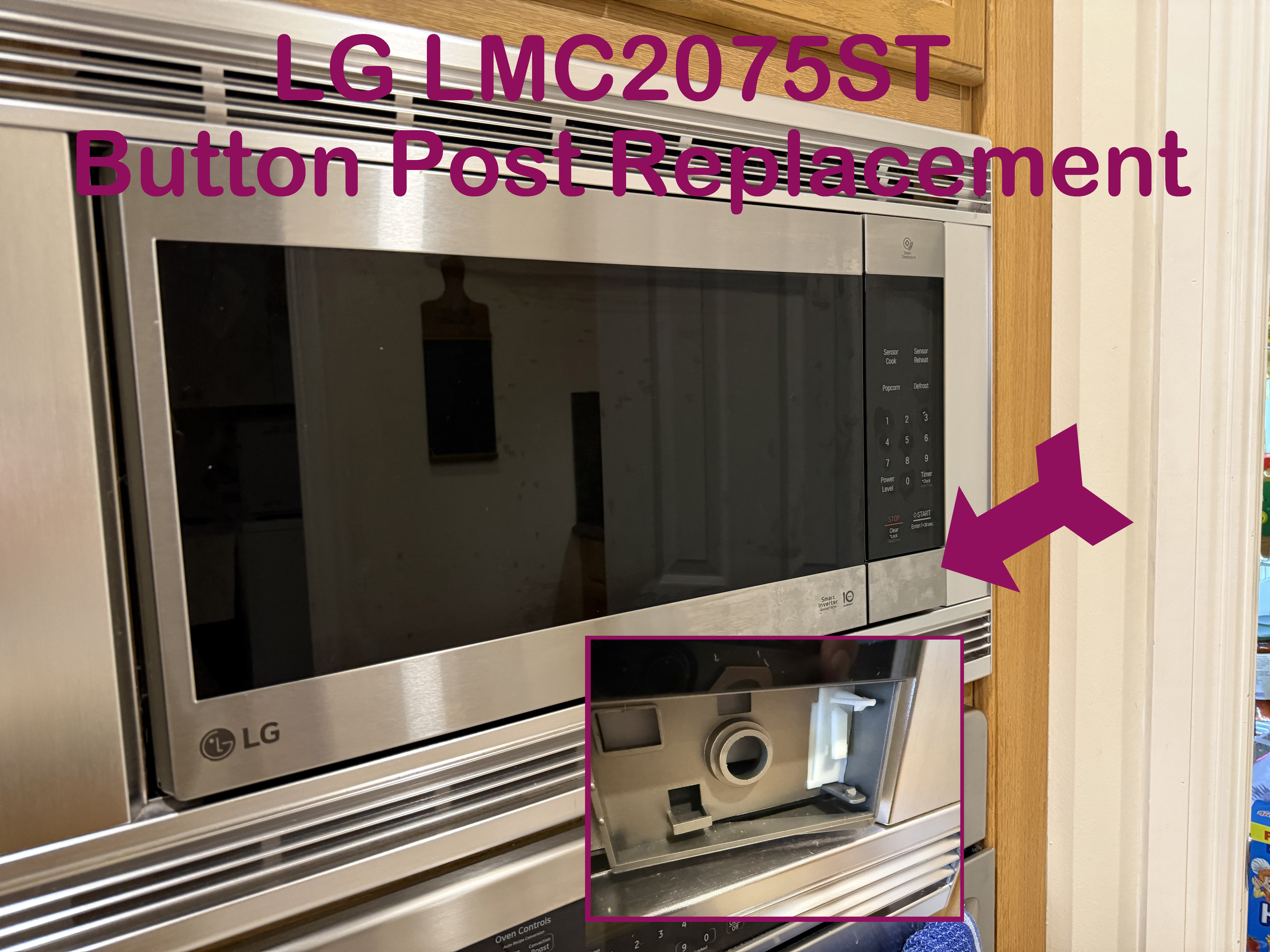 Замена ручки LG микроволновка LMC2075ST — 3D-модель для 3D принтера