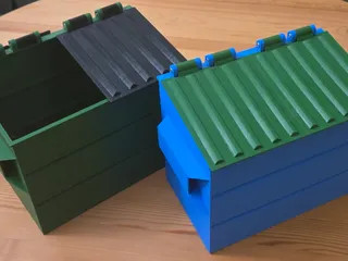 Реалистичная 3D-модель мусорного контейнера dumpster_i2a9r для 3D принтера