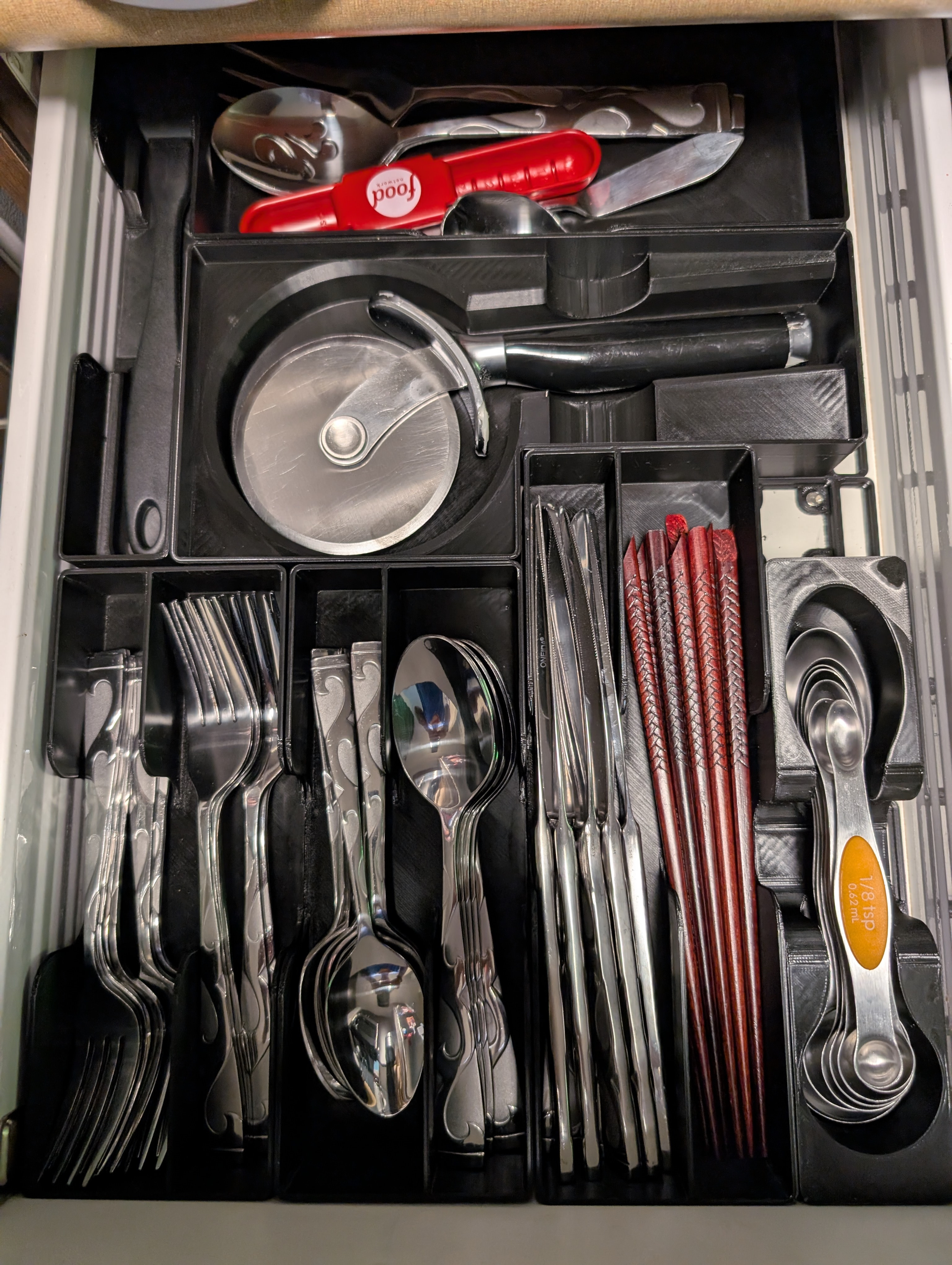 Модульные держатели столовых приборов Gridfinity — порядок на кухне! для 3D принтера