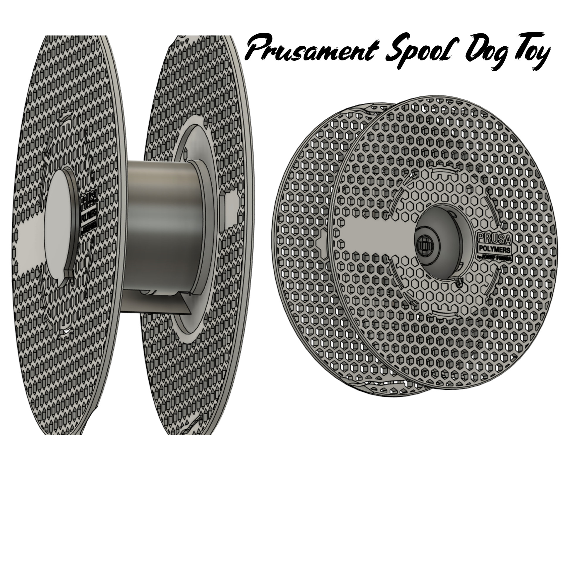 Игрушка для собак Prusament Spool-Based: забавная и стильная 3D-модель для 3D принтера