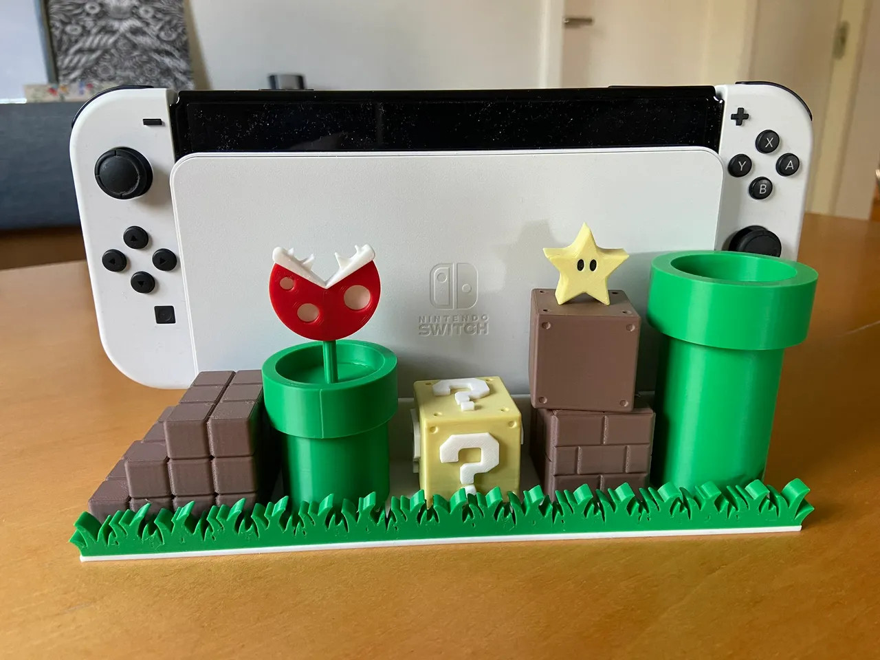 3D Модель Nintendo Switch OLED Docking Station Super Mario для 3D принтера