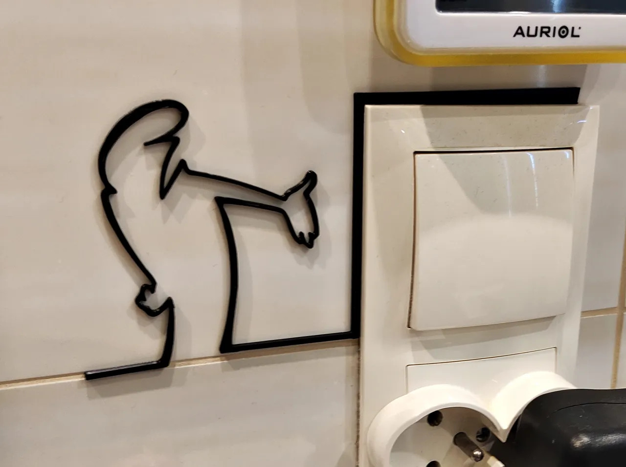 Забавная 3D-модель переключателя света Balum Balum для 3D принтера