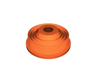 Microscope adapter for 4x macro photography with Sony A E FE Can для 3D принтера