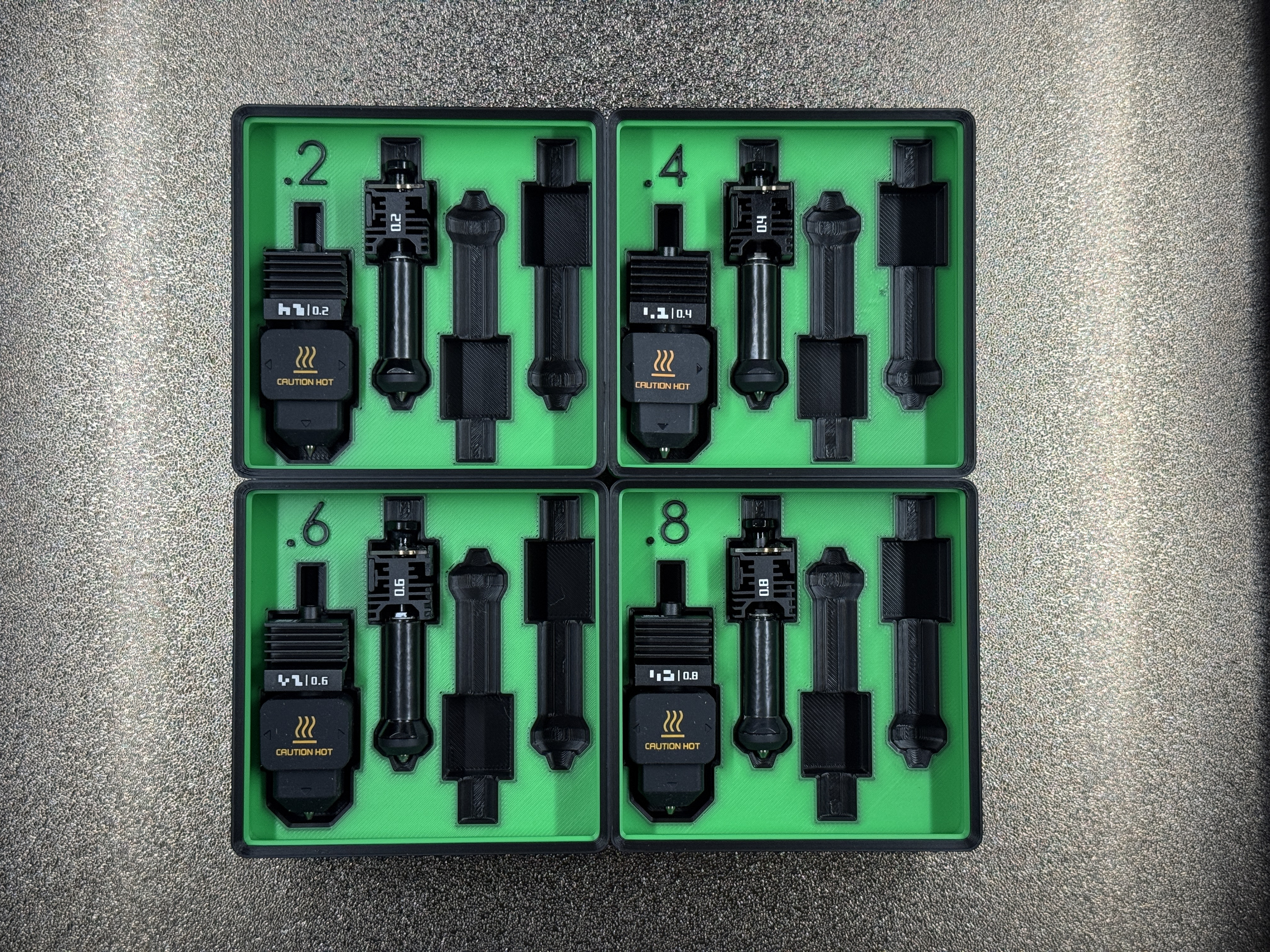 Инновационные H2C Nozzle Gridfinity Trays — организация пространства с умом для 3D принтера