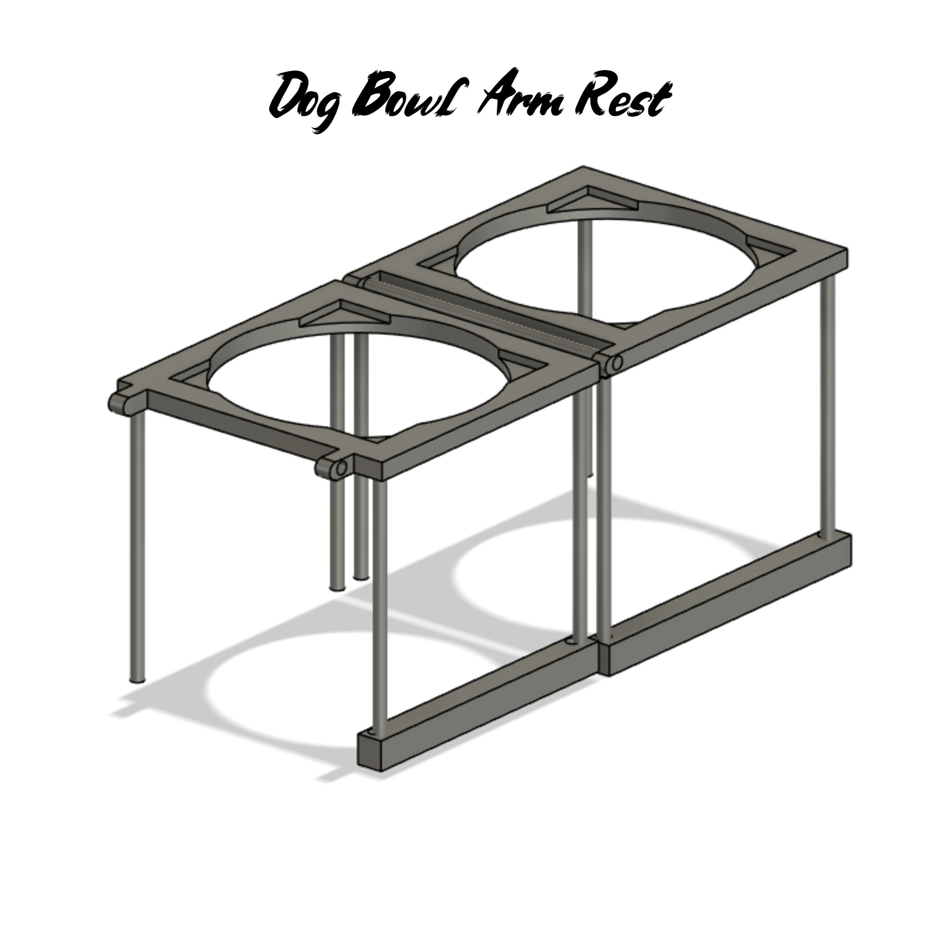 Собачья миска-крепление на диван — удобство и порядок дома для 3D принтера