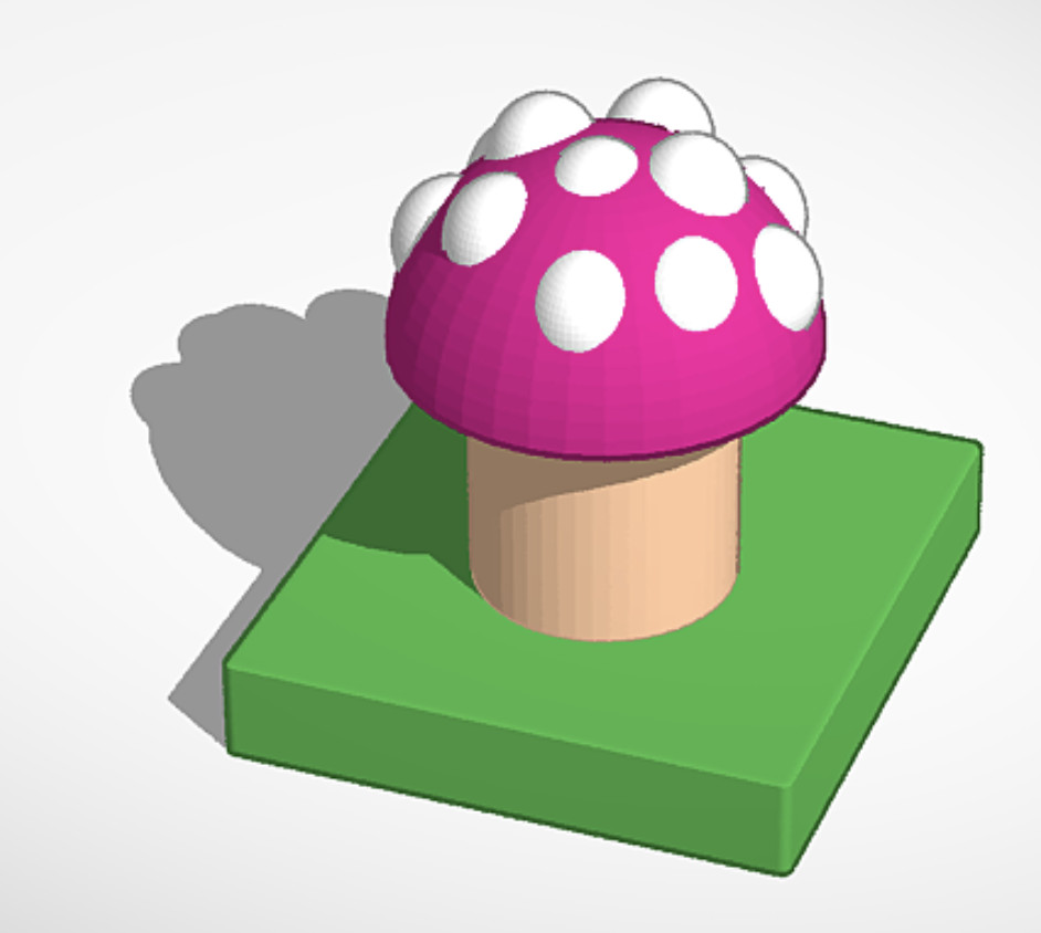 Реалистичная 3D-модель гриба Mushroom для дизайна и творчества для 3D принтера