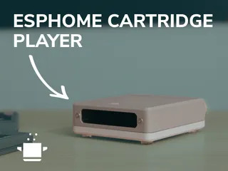 ESPHome Cartridge Player — стильный ретро-проигрыватель винила в 3D для 3D принтера