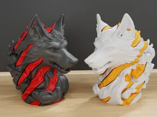 Волшебный эффект прохода сквозь волка 🌌 для 3D принтера