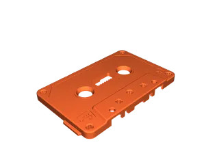 Ретро-футуризм: аудиокассета K7 с флеш-памятью для 3D принтера