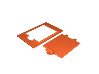 Реалистичная 3D-модель панели доступа и крышки аккумулятора для 3D принтера