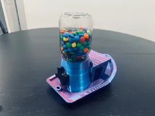 Кофейная банка-диспансер 3D модель Coffee Bean Nuts Benchy для 3D принтера