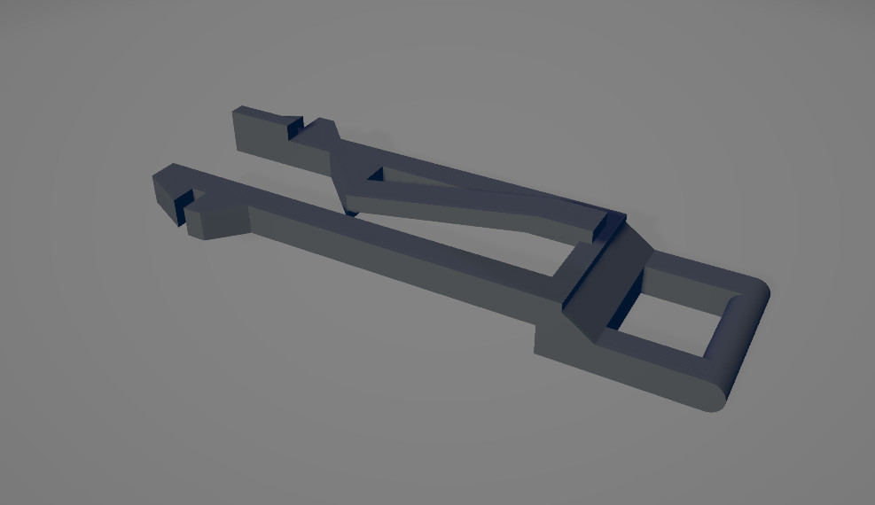 3D Модель защёлки дверцы посудомоечной машины Whirlpool для 3D принтера