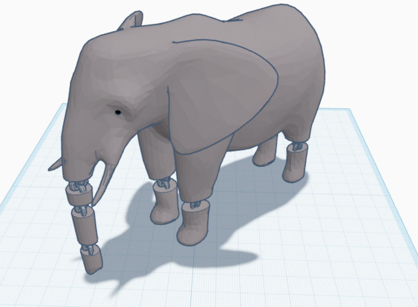 elephant key chain для 3D принтера