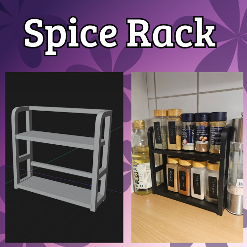 Креативная 3D-модель Spice Rack — стильное решение для кухни для 3D принтера