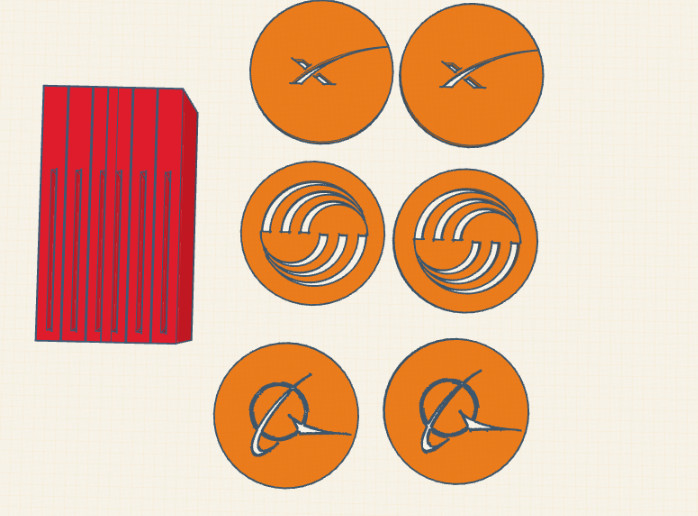 Aerospace Coaster Collection (6pc) для 3D принтера