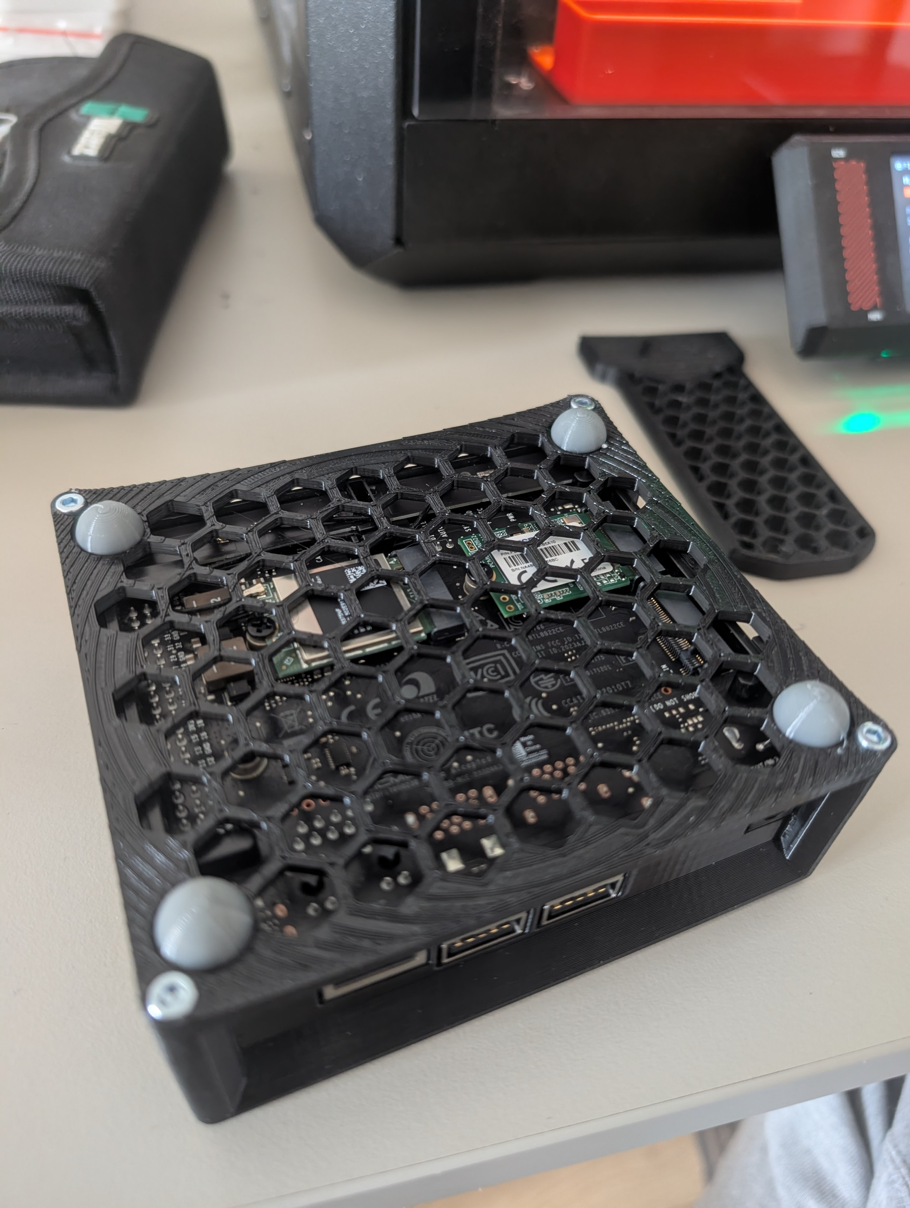 Rubber feet for NVIDIA Jetson Orin Nano Developer's Kit Case для 3D принтера