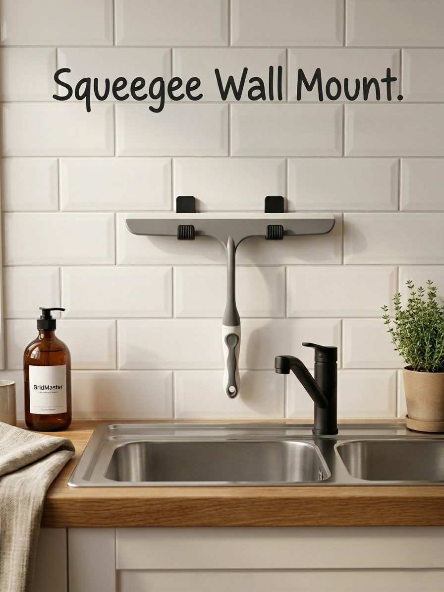 Крепкий держатель швабры — Squeegee Wall Mount в 3D-модели для 3D принтера