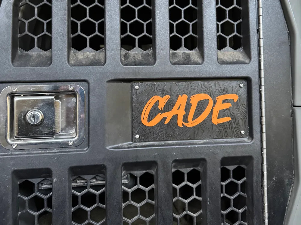 Gunner Kennel - Intermediate/Large Nameplate - Blank для 3D принтера