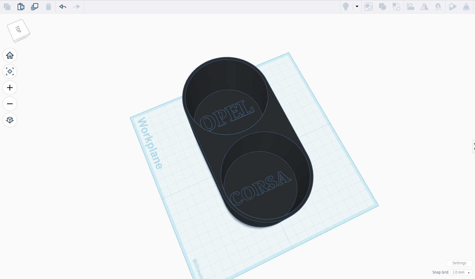 Opel Corsa C (2006) Double cupholder для 3D принтера