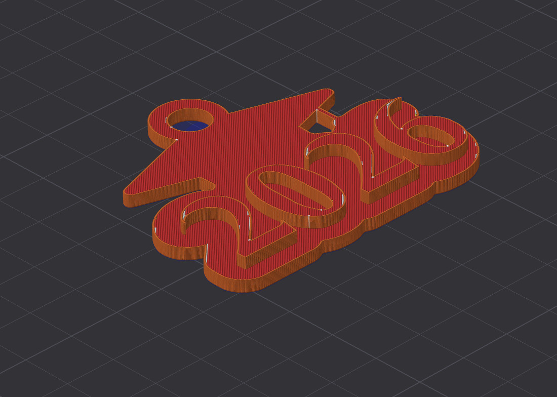 Класс выпуска 2026 — стильный брелок на память для 3D принтера