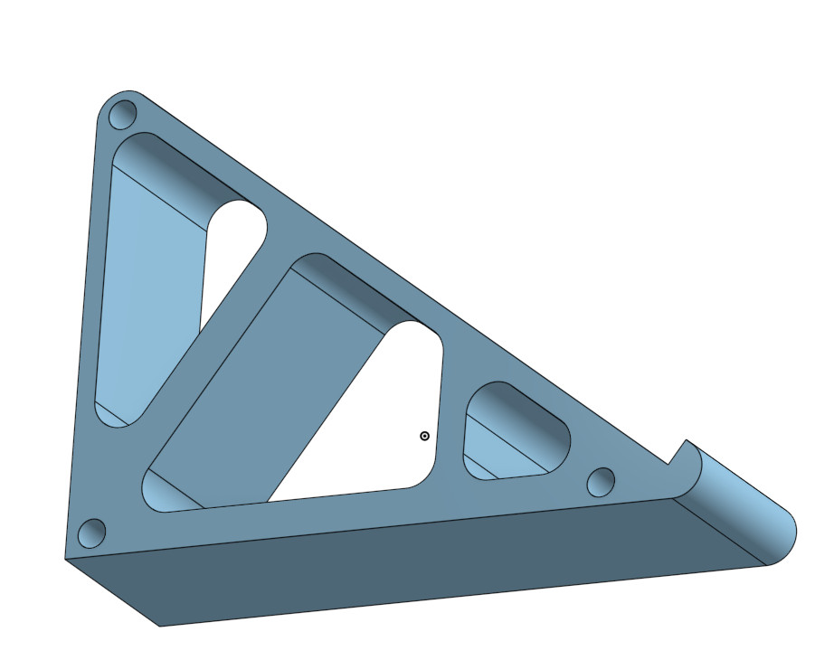 Простая подставка для графического планшета //15.6"//35° — скачай бесплатно для 3D принтера