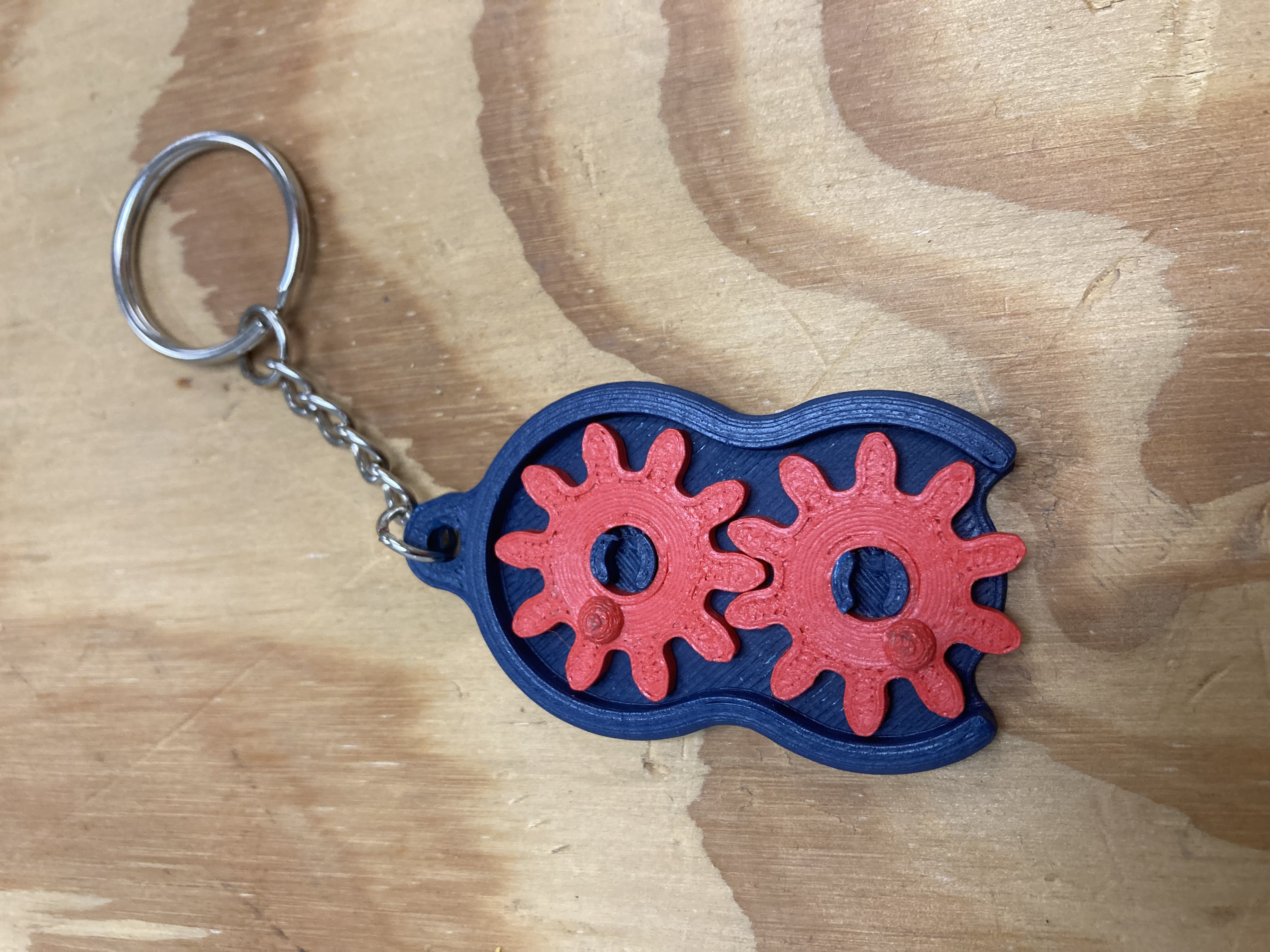 Gear Fidget Keychain