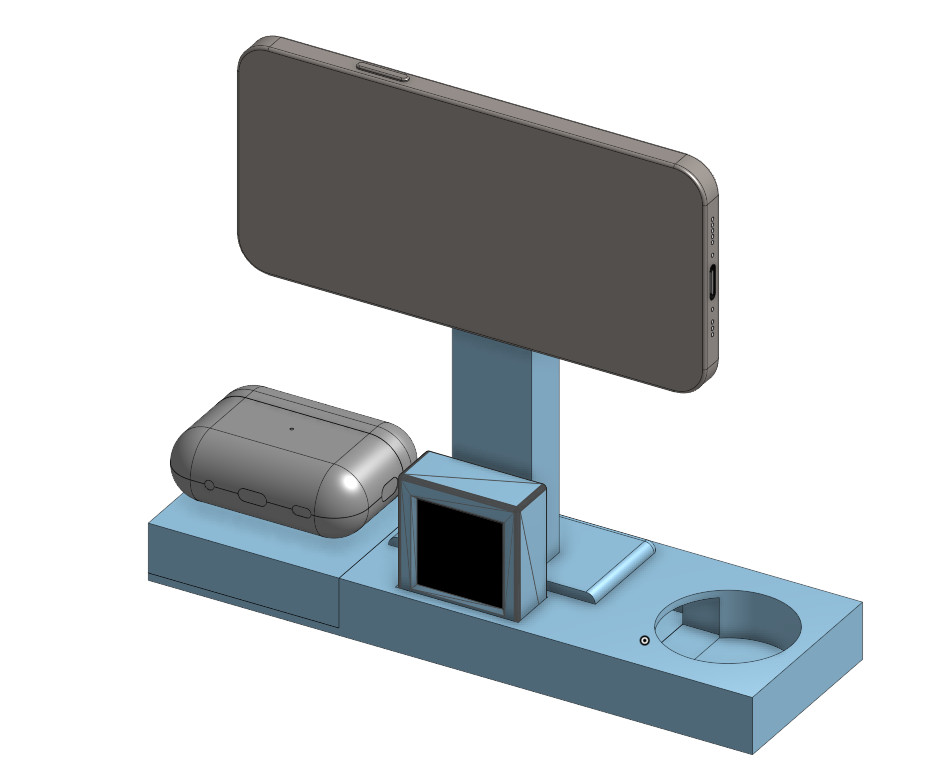 Уникальная 3D-модель зарядной станции '3 in 1' 🔋✨