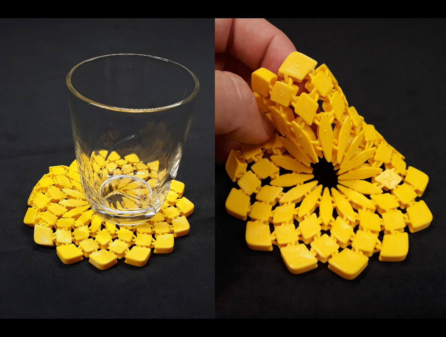 Яркий коврик-подставка Sunflower fabric coaster для стильной сервировки стола для 3D принтера