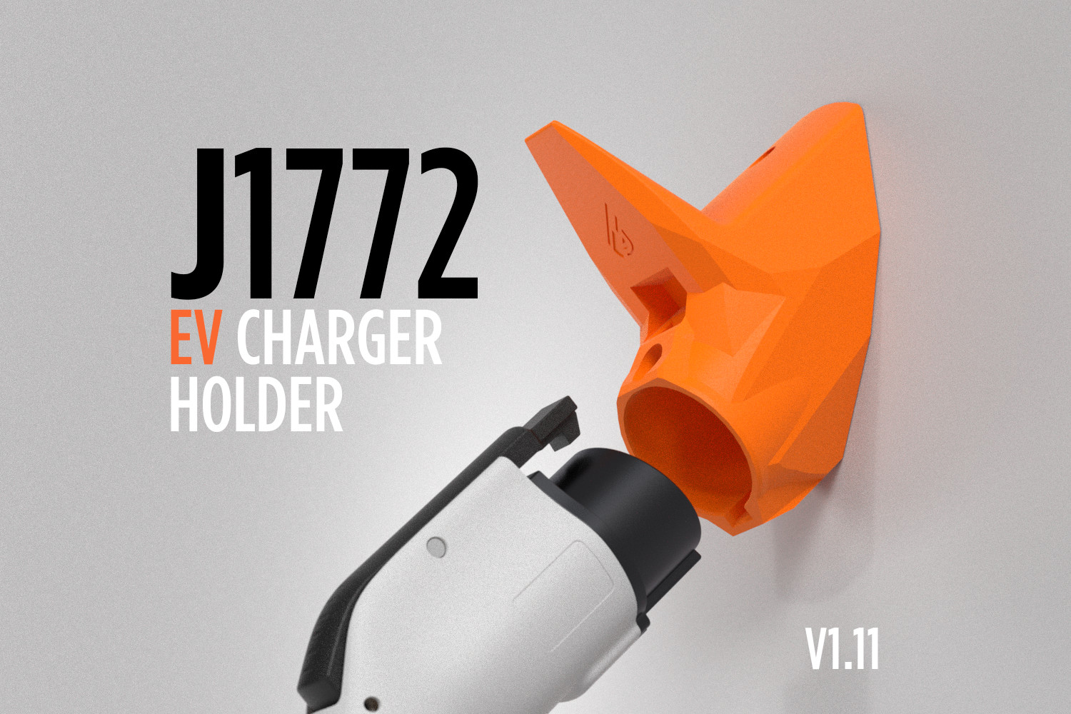 Элегантный держатель EV Charger J1772 — зарядка вашего электрокара стильно для 3D принтера